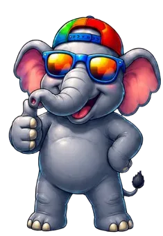 Zone Play Cardiff elephant mascot